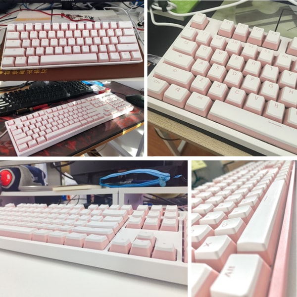 108 nycklar Pudding Keycaps OEM Profil Double Shot PBT Bakgrundsbelysning Keycaps för mekaniskt speltangentbord Cherry Mx Switch