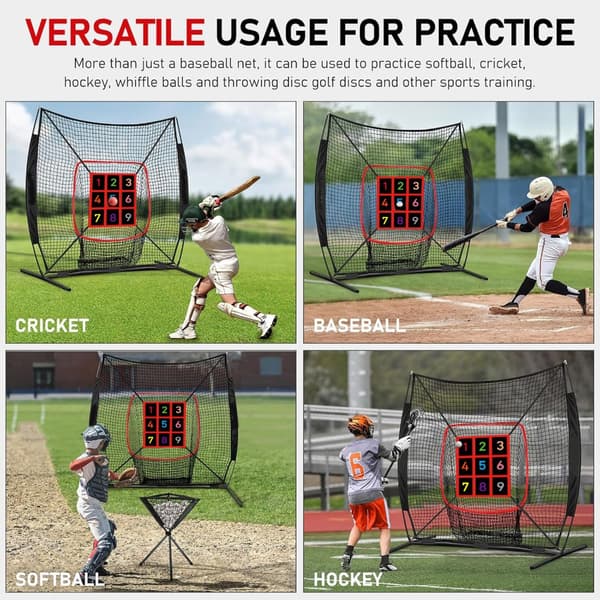 Baseball Træningsnet Baseball Strike Zone Net, Baseball Strike Zone Mål