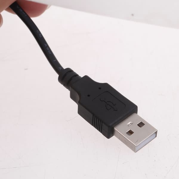 USB-forlengelseskabel hann til hunn strømledning med knappkontroll