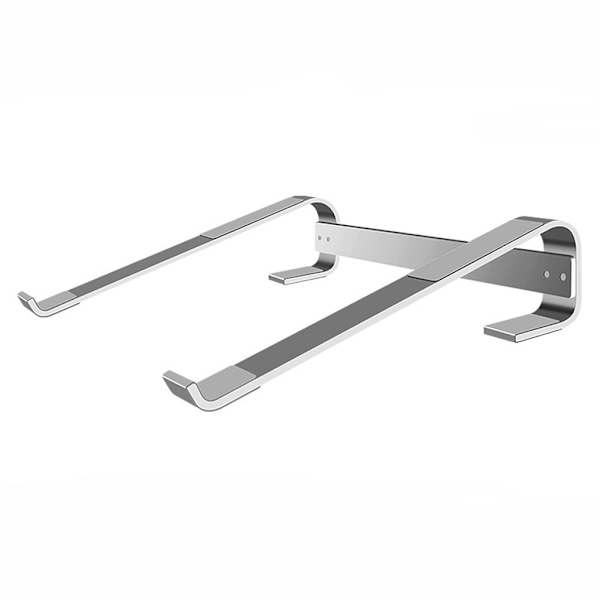 Bärbar datorstativ i aluminium Justerbart fäste Stationär dator Ökad hylla Kylning Base Pad Support Hållare Slitstark Silver