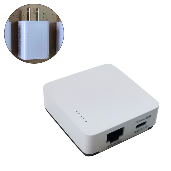 USB Print Server Del LAN Trådløs Nettverksskrivere Strømadapter USB Nettverk Print Server Adapter NP330