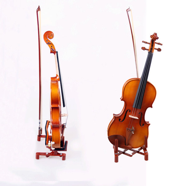 Professionellt fällbart violinställ i plast Ukulelehållarställ Bärbart gitarrställ Mandolingolvstativ Spara utrymme