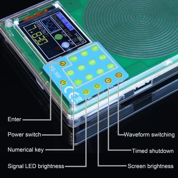 Avancerad vågformsgenerator med tidsfunktion 0,001Hz 200kHz intervall