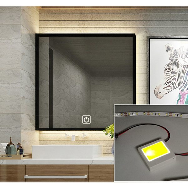 Spegellampa dedikerad för Touch On/Off Isolerad för Touch Switch Sensor för badrum Anti-dimljus Spegel LED Spegel Ca B