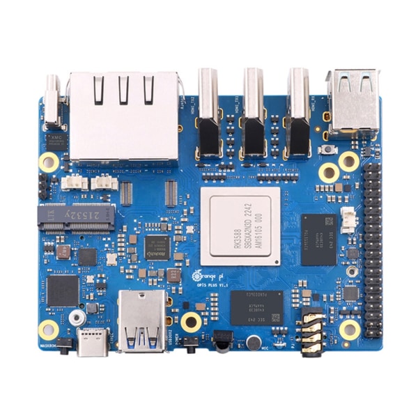 för Orange Pi 5 Plus RK3588 8-Core 64Bit Single Board Computer 2,4GHz Frequency Open Source Development Board 8G DDR3