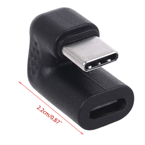 180 graders USB 3.1 typ C hane till hona upp och ner vinklad USB C-konverteradapter för mobiltelefon mobiltelefon Tablet PC