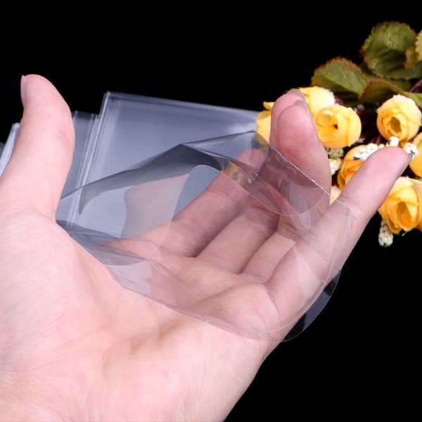 100x Plast Klar Selvforseglende Gavepose Selvklebende Forseglende Cellofanpose