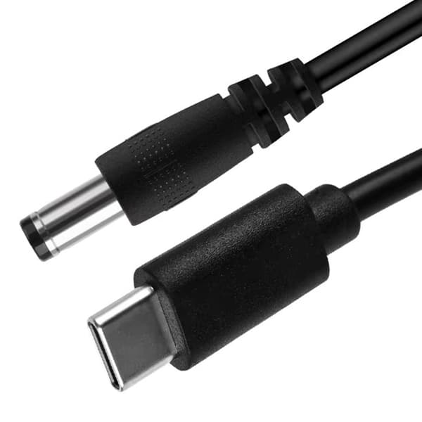 USB C til DC5.5x2.1mm 12V Strømkabel for PD Ladeadapter for Laptop