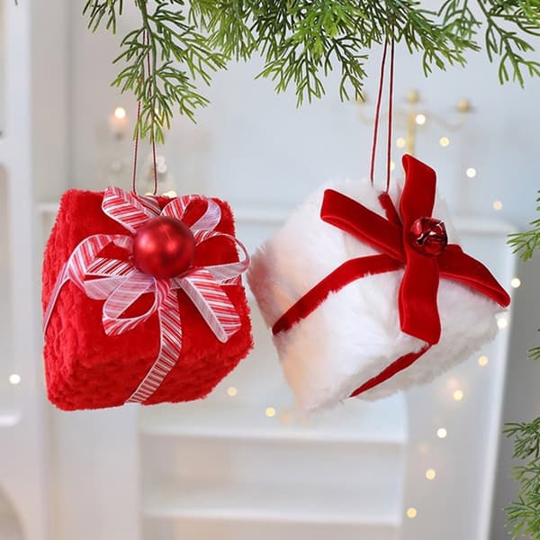 Juletrefspynt i fløjl, sikker julepynt til hjemmet 2