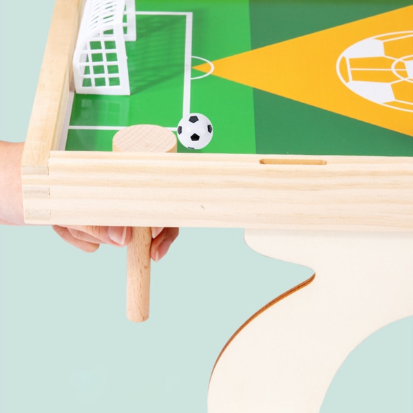 Fotbollsspel Bord Fotboll Schackbräde Leksak Trä Utbildningsleksak Inbyggd magnet Fotboll för lek Tävlingsleksak för barn