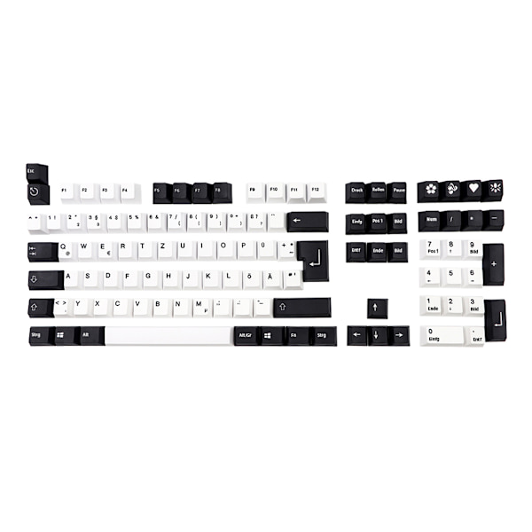 109 tyska PBT-tangenter, Cherry-profil, Dye Sub-tangenter för Mx-brytare Gk61 64 68 96 108 för Corsair Strafe K65 K7