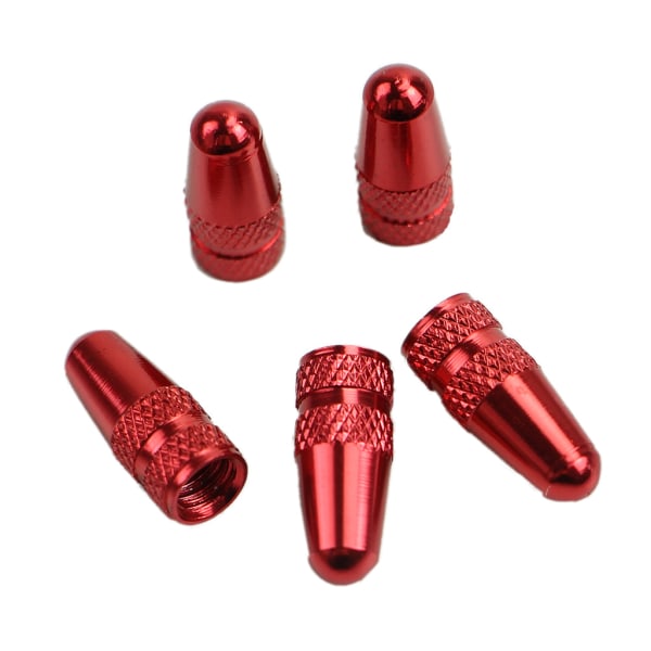 5 st/lot Aluminiumlegering Road MTB Track Racing Bike Tube Tire Cykeldäck Wheel FV French for Valve cap Presta for Val Green