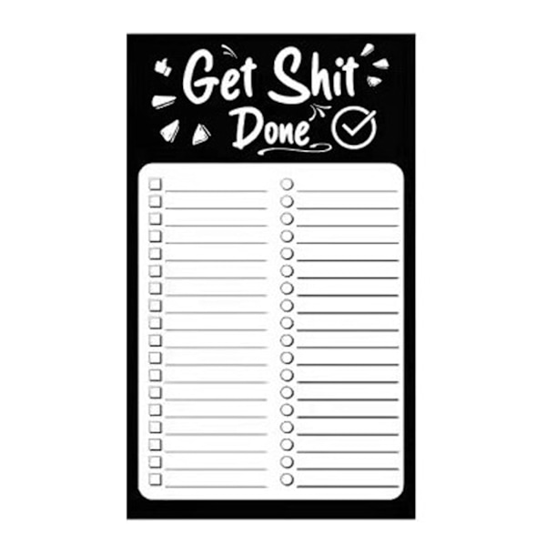 Magnetisk To Do Liste Notesblok Daglig Tjekliste Mål Påmindelser Noter Motiverende Organizer Papirvarer til Studerende Lærer