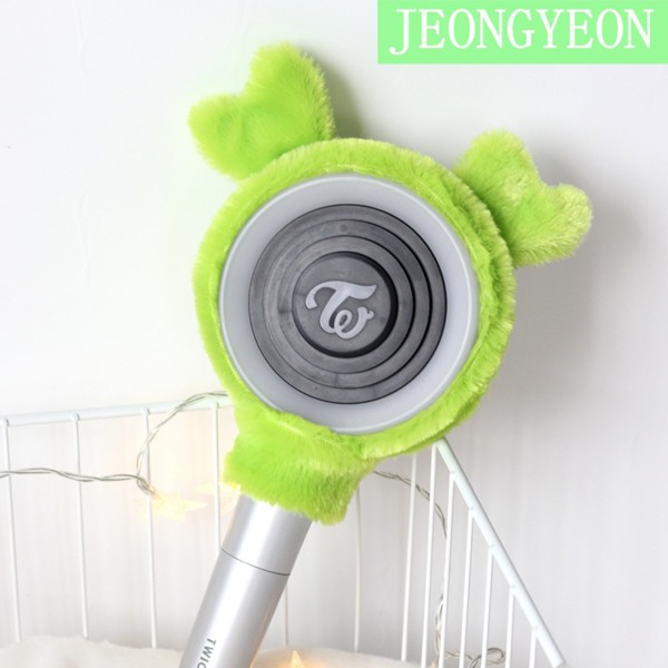 Kpop TWICE Lightstick Cover Plysch cover Söt öronform Bekväm Green