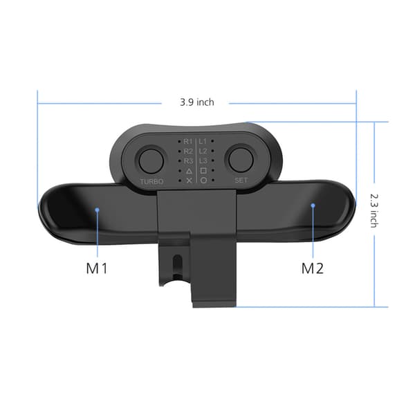 Bagknap Attachment Controller Paddles Understøtter Turbo Funktion Passer til