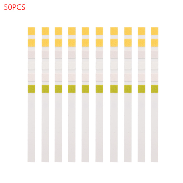 50st vattenkvalitetsanalysator testremsor 6i1 testpapper PH Klor Alkalininitrat Nitrit Fisk för tank PH Testning St