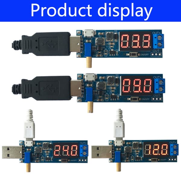 DC-DC 5V till 1,2V-24V USB Step UP/Down Power Supply Module Justerbar omvandlare