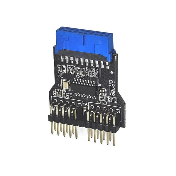 Desktop USB2.0 19Pin til To USB2.0 9Pin Header Adapter til Integration
