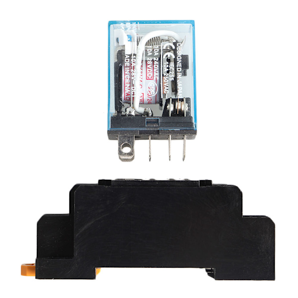 Relä LY2NJ AC 220V 10A Med 8 Stift + Sockelbas