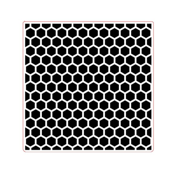 Honeycomb Tekstureret Prægemappe til Invitation Kortfremstilling Scrapbooking