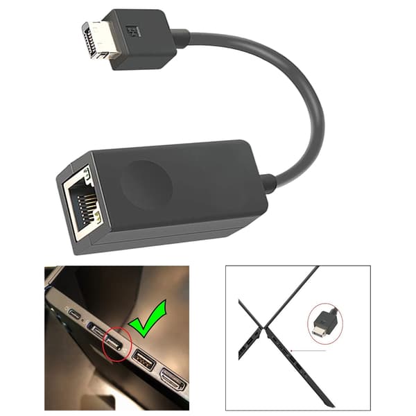 Gen2 Ethernet Højhastigheds Netværksadapter Dongle Erstatning for X1C 2018