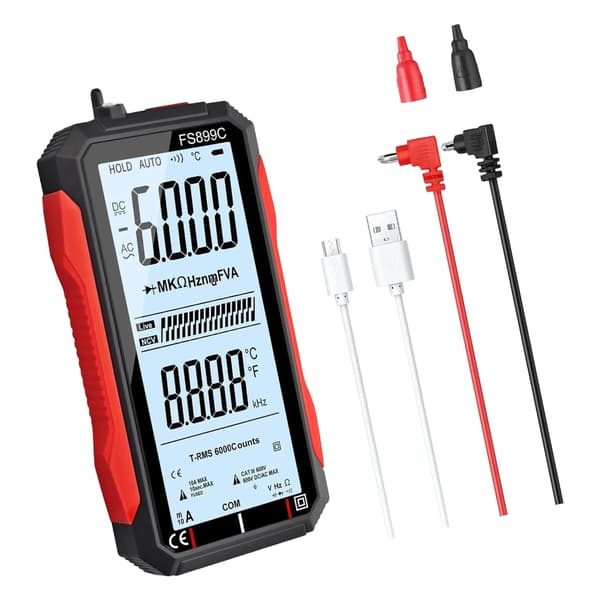 Digital multimeter voltmeter med temperaturfunktion för hemmabruk