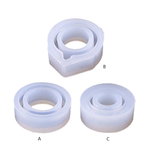 Hålringar Smycken Form Handgjord ring mould DIY- form null - Face C 17mm