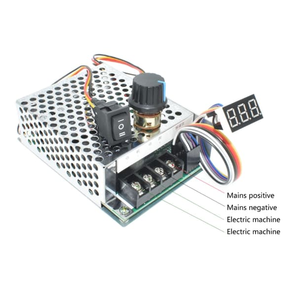 10-55V Input Børstet Motor Hastighedsregulator med Display Motorstyringskort