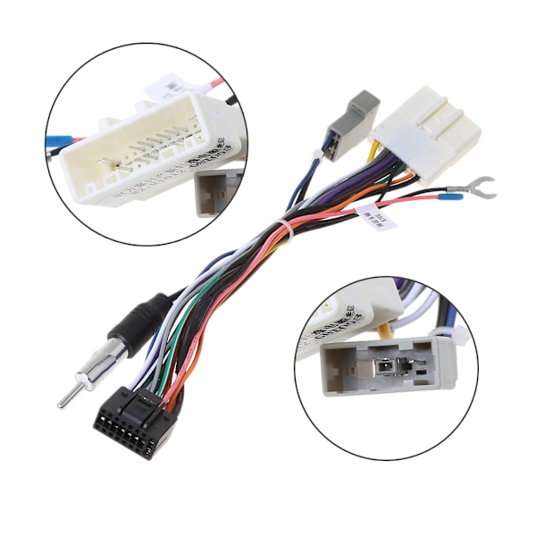 Bilradio Kabel 16 pin Strømledning Sele Adapter Stereo Radio Strømkontakt