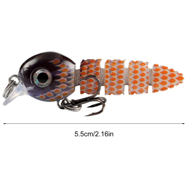 Fiskebete Wobbler Muti-Section Jointed Casting Soft Lure Diskantkrokar Hårt Crankbait Sjunkande Tackle Pesca Swim Bait 1