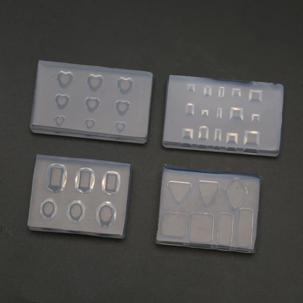 Mini diamantkrystallform silikonform for DIY-leker for barnelæring