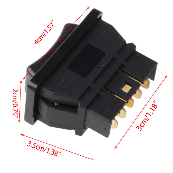 12V 20A Bil Power Window Bryter Løfter Kontrollknapp 5 Pin Plastbryter