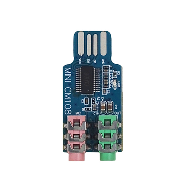 Drive-fritt USB ljudkort Dator Extern ljudkortsmodul Laptop ljudkort CM108 USB -ljudkort Chipbyte Standard