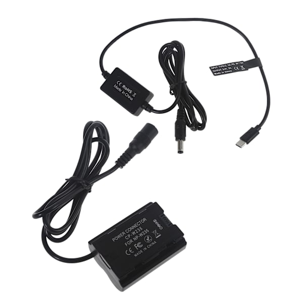 USB-C-sovitin virtajohto DC-kytkinsarjaan Korvaa NP-W235-akkua vastaavan akun X-T4 VG-XT4 -kameroille