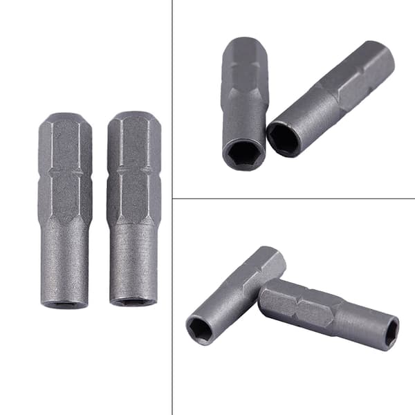 2 stk. sekskantet skaftadapter 4 mm bitsholder 1/4 tomme skruetrækkerbitadapter