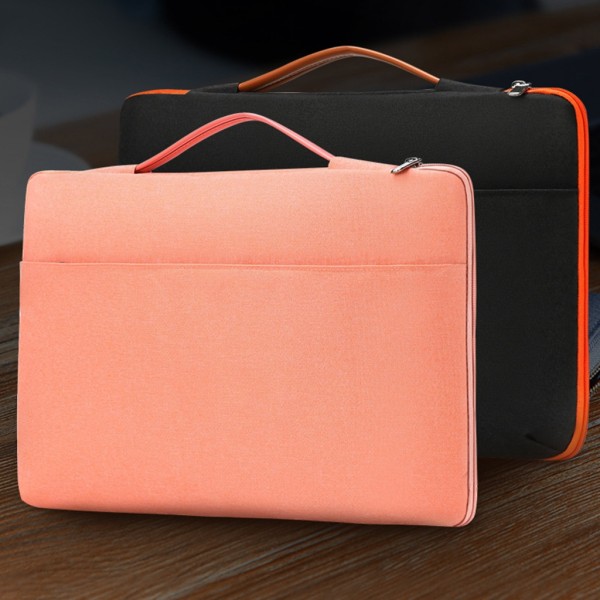 Slim Notebook Portfölj Handväska Affärsväskor för 13-15,6 tum bärbar dator Oxford Tyg Datorväska Stänksäker Bärbar Pink 14 inches