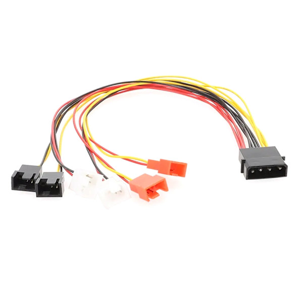 4-Pin Molex til 3-Pin/4-Pin blæser strømkabel computer køleblæser strømkabel
