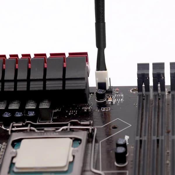 Tyst Drift 3-Pin CPU Fläkthastighetsreducerare Spänningsreduceringskabel För PC