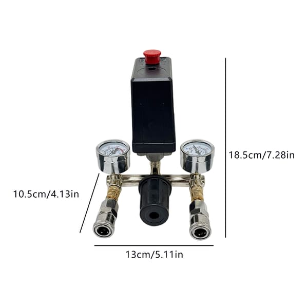Luftkompressor Trykafbrydere Auto Start Stop 90PSI-120PSI Manifold Regulator