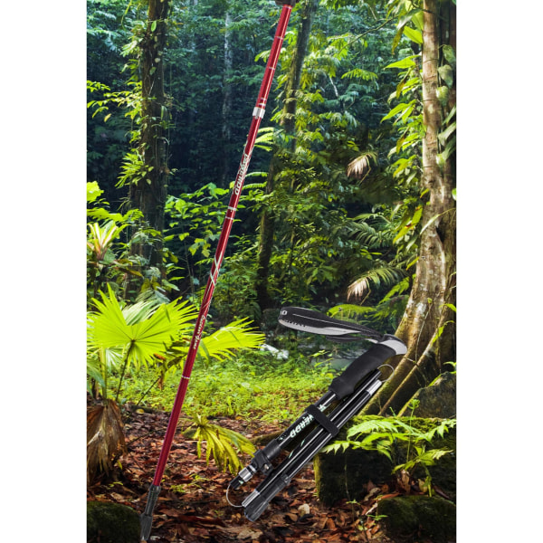 Walking Stick, justerbar hopfällbar utdragbar käpp, lätt flexibel gånghjälp hopfällbar käpp Blue