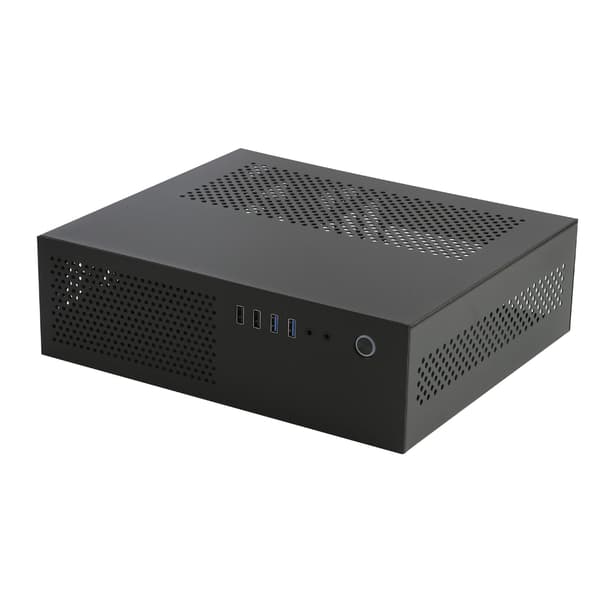 A10 Mini PC -kotelo MATX-kotelo HTPC PC-kotelo tukee 2,5 3,5 tuuman SSD-levyä black