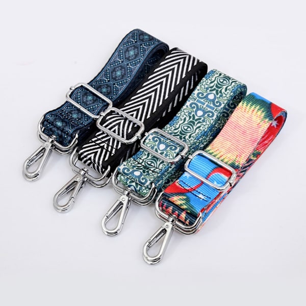 55-tums handväska Axelremsbyte polyesterrem för DIY Lady Purse Crossbody Bag Justerbar rem med spänne Blue 28