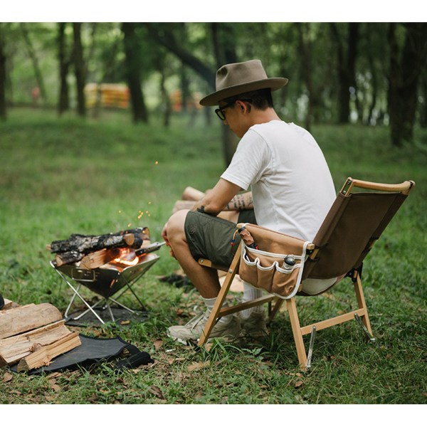Outdoor Camp Chair Side Pocket Stol Armstöd Organizer Magasin Snack Bag Mugghållare Organizer