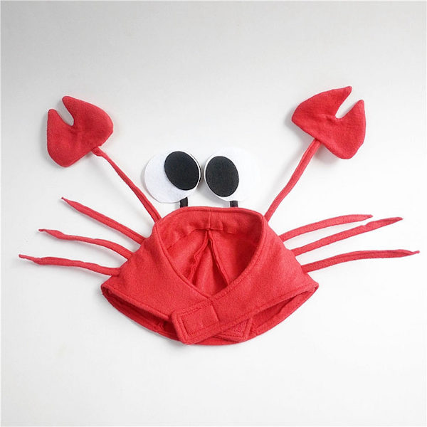 Halloween jul söt röd hummer krabba Hatt Vuxen fancy party kostym cap present