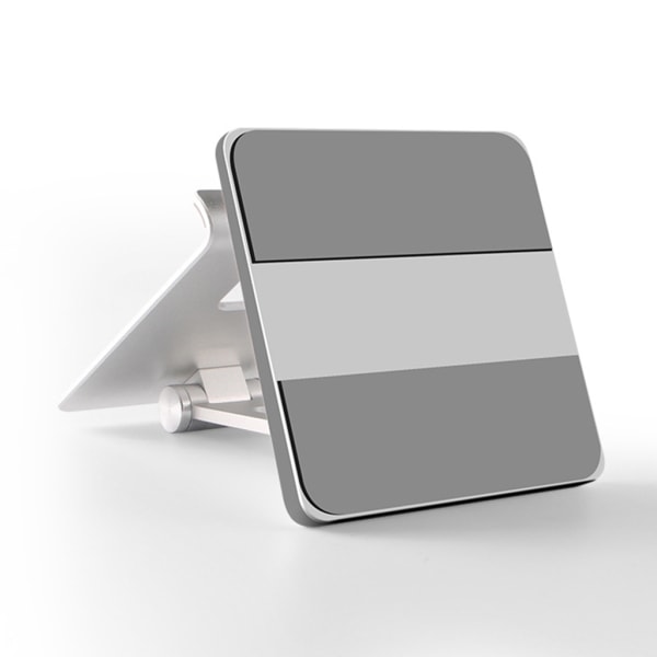 Tablettställ Fällbart tabletthållare Bordsställ i aluminium Dubbel justerbar vinkel 180° Halkfri för Mini/Air Silver white