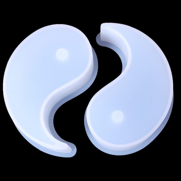 2 stk. Tai Chi Yin Yang lys silikoneforme DIY harpiksforme til lysfremstilling