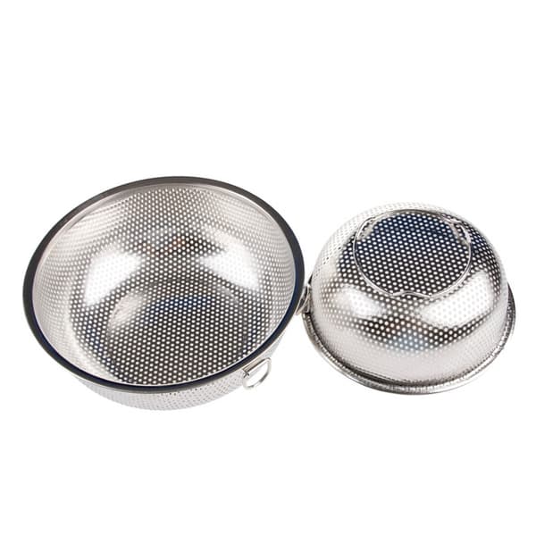 Rostfritt stål Kök Hål Tät Mesh Sifter Durkslag Sil Siktkorgar