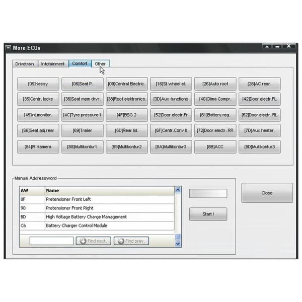 Bilprogrammerings- og diagnostisk utstyr med USB-grensesnitt for VCP CAN