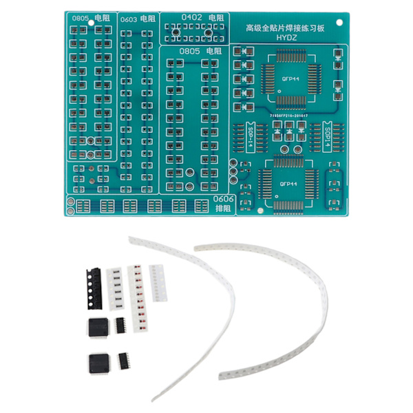 1 Set SMT SMD Komponent Svetsövningskort Lödnings DIY Kit Resistor Diod Transistor Lärande Elektronisk Tillbehör