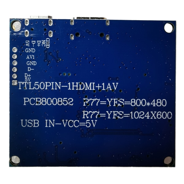 Controllerkort HDMI-kompatibelt LCD-kontrollkort 50Pin 7300101463 1024x600